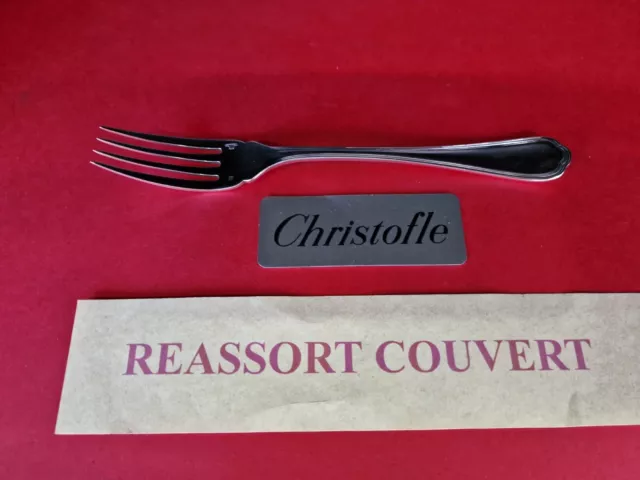 Fork Fish 7 3/8in christofle Spatours Beautiful Condition SILVER PLATED