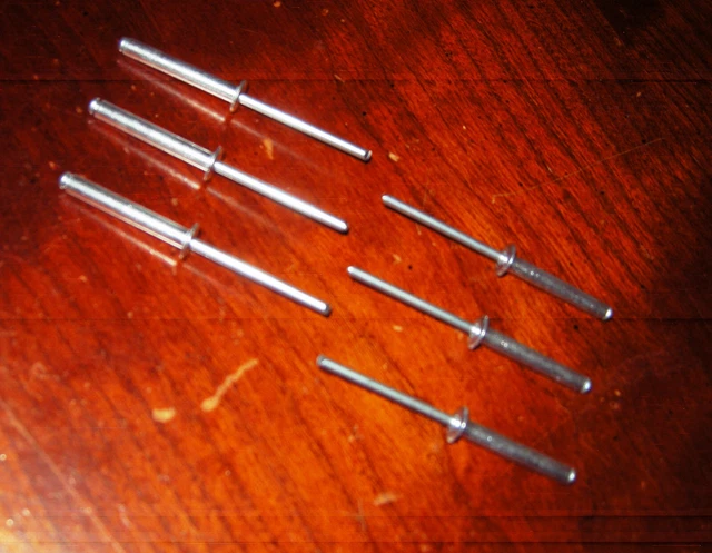 Six (6) Ferrari 246 GTS GT Engine Drip Tray Rivets Rare Concours XL Long