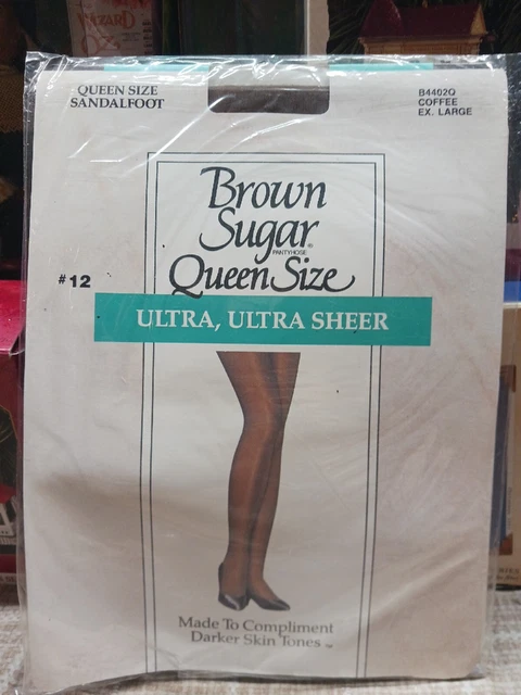 Vintage Leggs Brown Sugar Pantyhose Coffee Size XL Ultra Ultra Sheer Queen Vintage Leggs Brown Sugar Pantyhose Coffee Size XL Ultra Ultra Sheer Queen