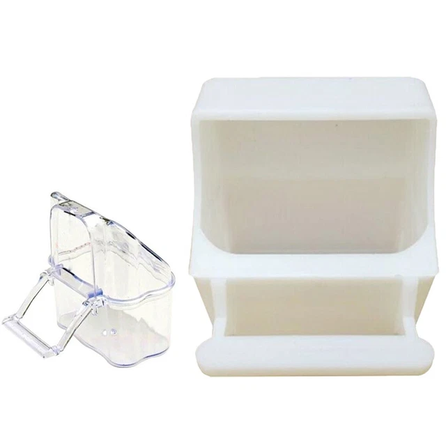 Alimentador para pájaros perca de agua periquito plato jaula para beber extraíble