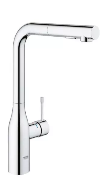 Grohe 30 271 Essence 1.75 GPM 1 Hole Pull Out Kitchen Faucet - Chrome