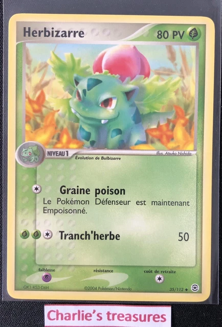 Pokemon - Herbizarre - 35/112 - Rouge Feu Vert Feuille - FR - NM+ / NEUF