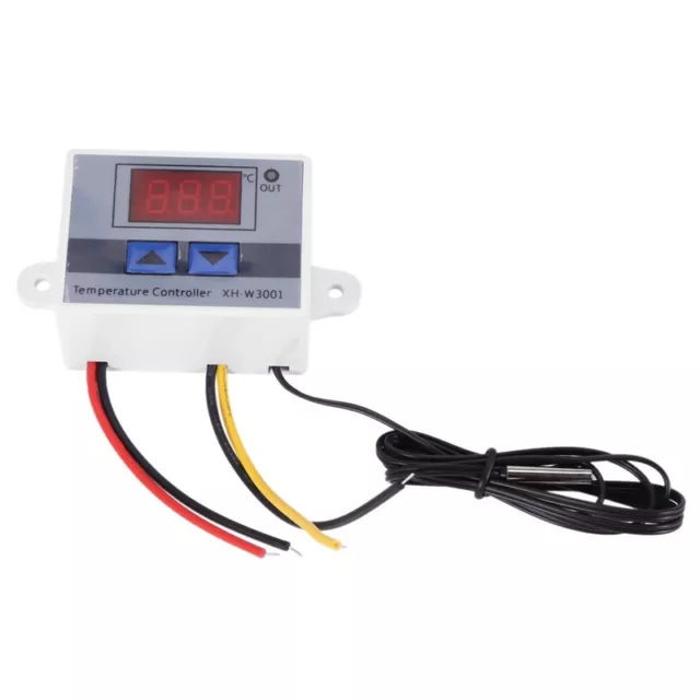 4X(220V Digital LED Temperaturregler 10A Thermostatschalter Sonde Neu X8W1)7523