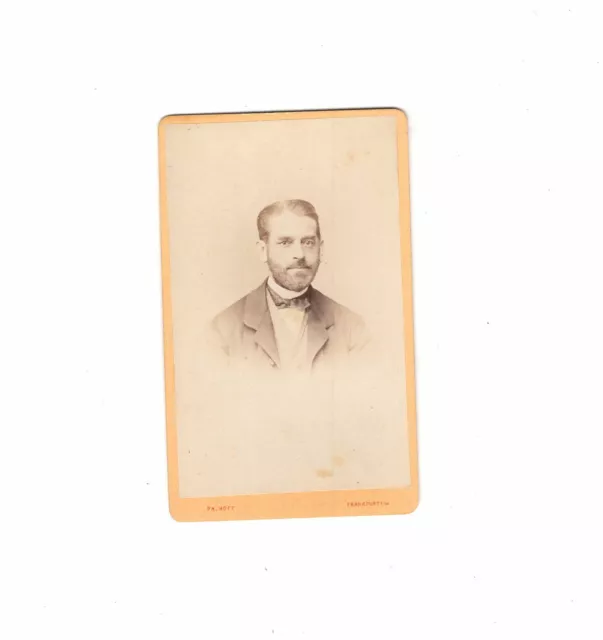 Phillip Hoff CDV Foto Herrenportrait - Frankfurt Main 1870er