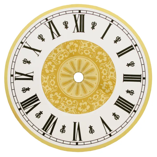 New Fancy Filigree Round Metal Clock Dial with Arabic or Roman Numbers -3 Sizes!