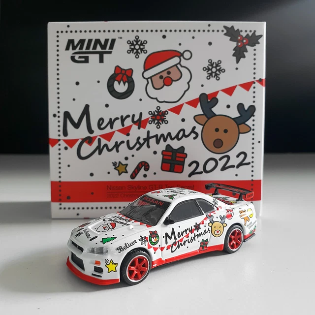 MINI GT NISSAN Skyline GTR R34 Top Secret Christmas 2022 Limited