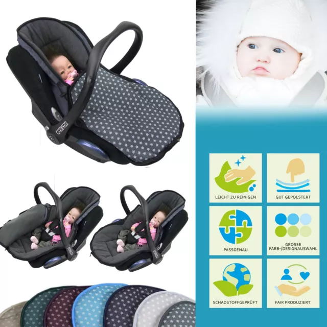 Bambiniwelt Chancelière D'Hiver pour Coques Bébé De Maxi-Cosi Polaire Étoile