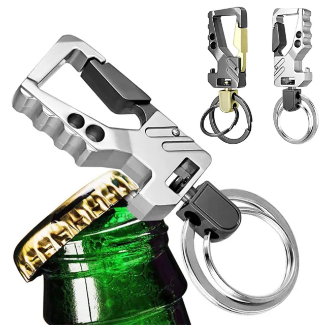 2pcs For Men And Women Portable With Clip Car Bottle Opener Keychain Durable