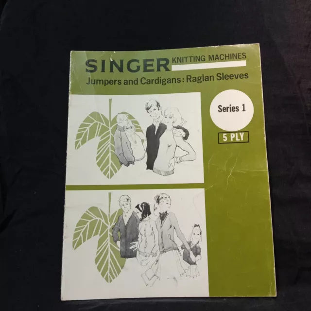 Vintage Singer Knitting Machines Book - Series 1 - Jumpers & Cardigans - Raglan