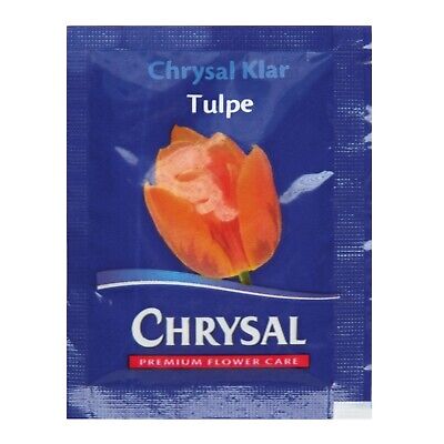 Chrysal claramente tulipán flores cortadas alimentos en forma de polvo 5 g 10 unidades tulpenfrisch