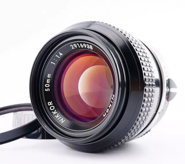 EX Nikon NIKKOR 50mm F/1.4 Non Ai MF Standard Lens w/ Filter From Japan