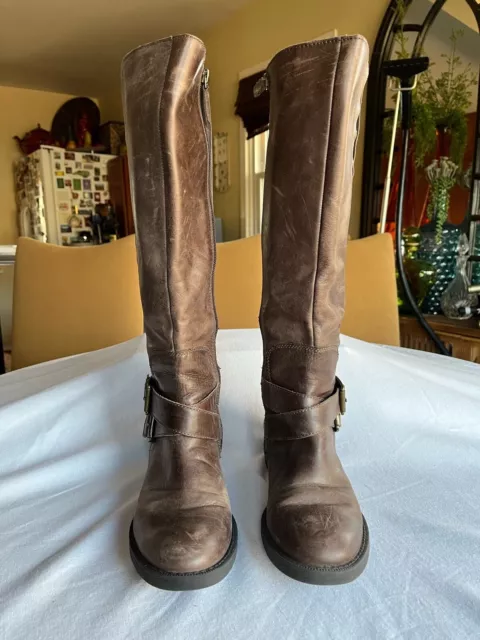 Enzo Angiolini Womens Wide Calf Boot Size 7 Brown 2