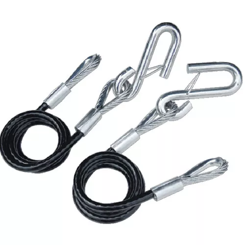 Tiedown 59545 Boat & Utility Trailer Hitch Safety Cables with S Hooks Max 7000lb