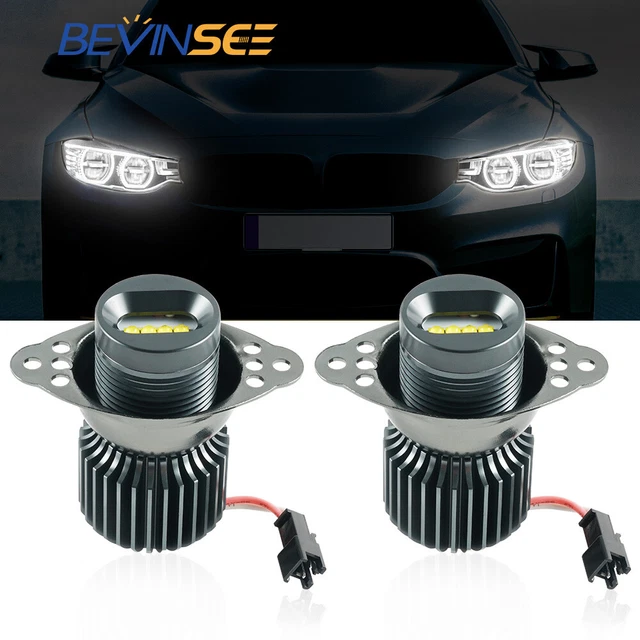 LUMRO BMW E90 E91 LCI Facelift H10W Angel Eyes 12W CREE LED Bulbs