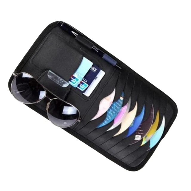 Support de rangement pour CD de voiture pare-soleil pour voiture Porte-lunettes
