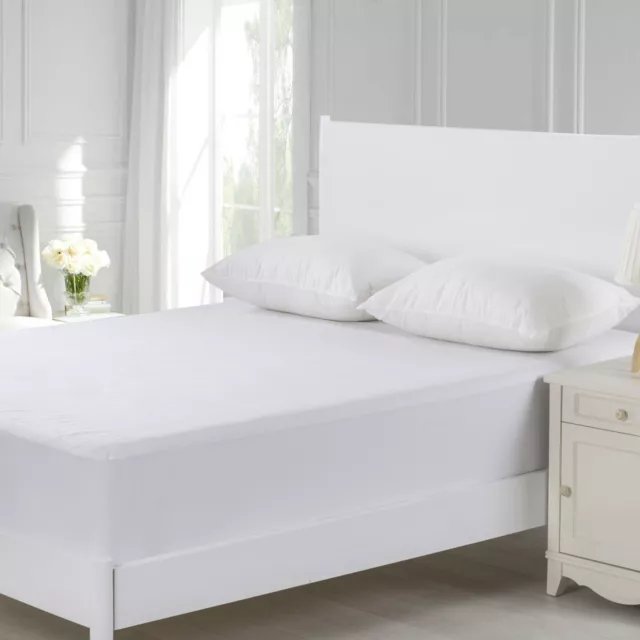 Dreamaker Cotton Terry Towelling Waterproof Mattress Protector