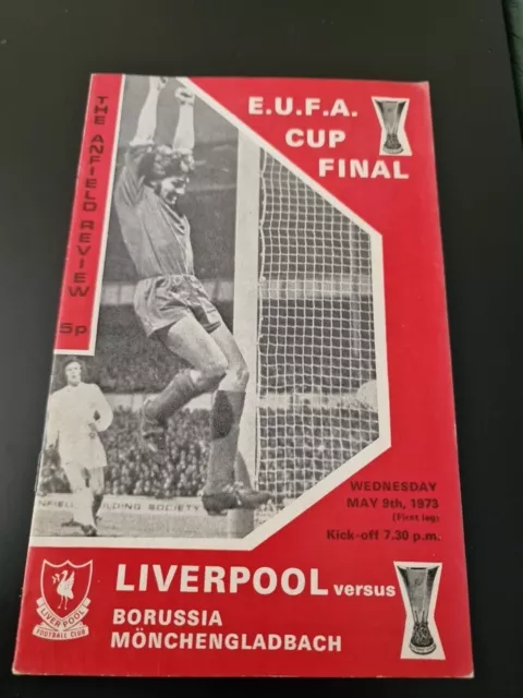 Liverpool V Borussia Monchengladbach 1973 Eufa Cup Programme
