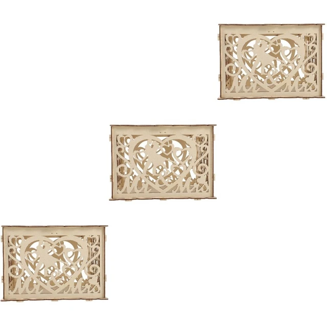 3x scatola portaoggetti scatola portaoggetti bambino scatola busta matrimonio per regalo di nozze