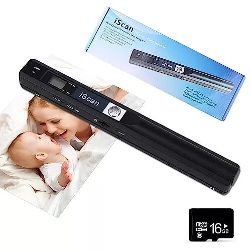 Youool Mini Scanner portatile A4, scansione di immagini USB a 900 dpi A4, (J6t)