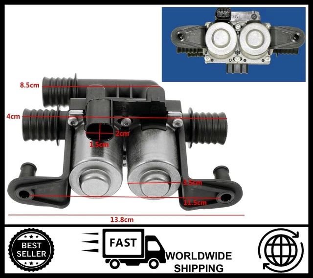 OEM BMW E53 X5 E39 Heater Hot Water Control Valve 64128374995 JQD000010