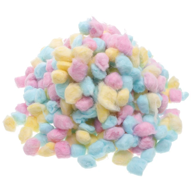 1 Pack Cotton Balls Newborn Face Washing Cotton Balls Small Colored Cotton Balls 2