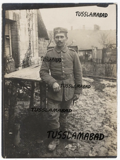 Winkwitz Meißen Soldat Portrait alte Häuser 1912 Sachsen Foto