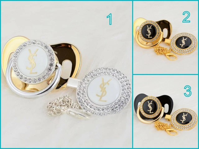 Chupete diseño chupete bebé para regalar artículo de bebé regalo conjunto YSL
