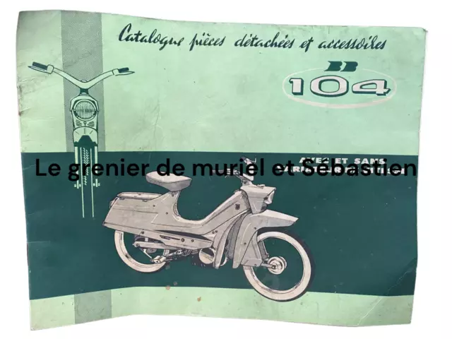 Ancien Catalogue De Pièces Et Accessoire Mobylette Peugeot 104 Pas Motobecane