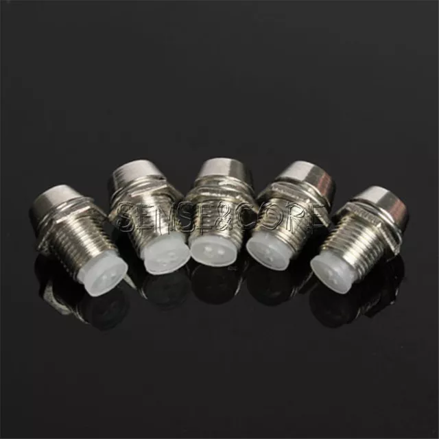 10PCS 5MM Chrome Metal Silver Bezel LED Holder Panel Display Mount Base Rubber