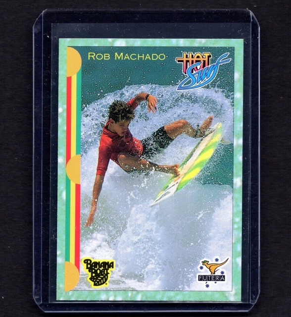 ROB MACHADO 1993 Futera Hot Surf Surfing Rookie RC Card #34 Mint PSA ROB MACHADO 1993 Futera Hot Surf Surfing Rookie RC Card #34 Mint PSA