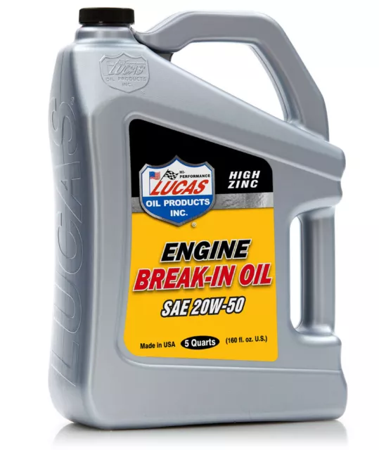 Lucas Oil Products    10636    Sae 20W 50 Break In Oil/3X1/5 Quart