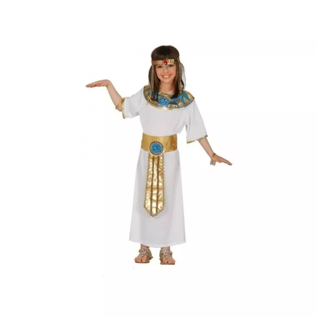 Costume Egiziana Carnevale Vestito Cleopatra Guirca Bambina Regina Egitto Desert