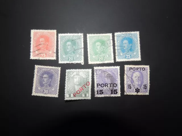 Briefmarken „8x Österreich Kaiserreich teilw. Falz wie abgebildet (20)“