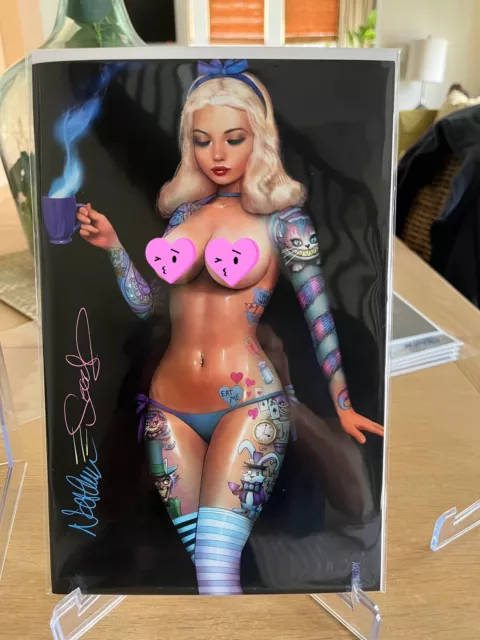 Zirty Girlz 3 Alice In Wonderland Cosplay Signed Nathan Szerdy Variant