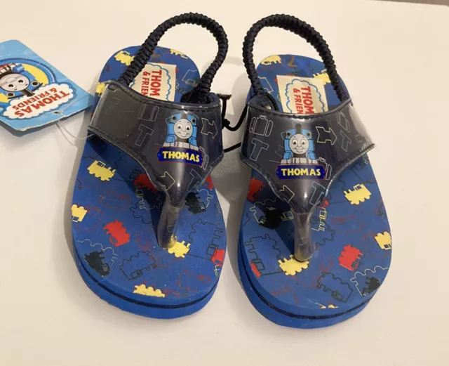 Thomas and Friends Boys THONGS FLIP FLOPS SANDALS. New. Size 7