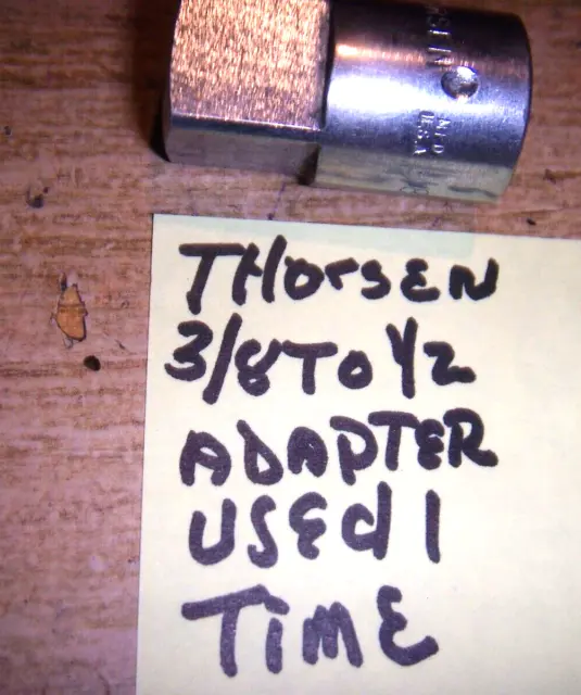 Thorsen 3/8" Ratchet to 1/2" Drive Socket Extension Adapter USA Tool