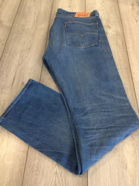 Men's Levi's 513 Jeans 36" Waist X 34" Leg Blue.