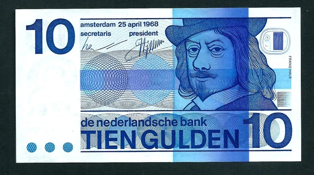 Netherlands (P91b) 10 Gulden 1968 UNC