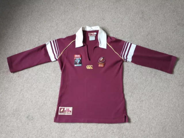 Queensland maroons state of origin 2004 women's rugby league top size 10 used