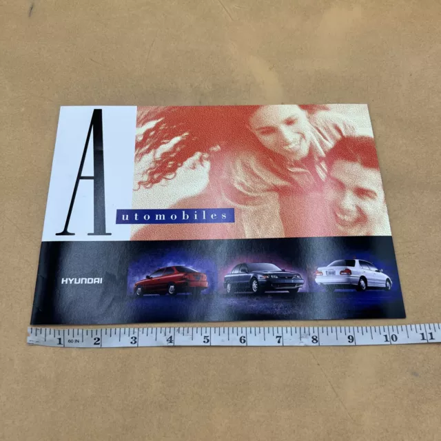 1995 Hyundai Dealership Show Room Sales Advertising Brochure Catalog - Original