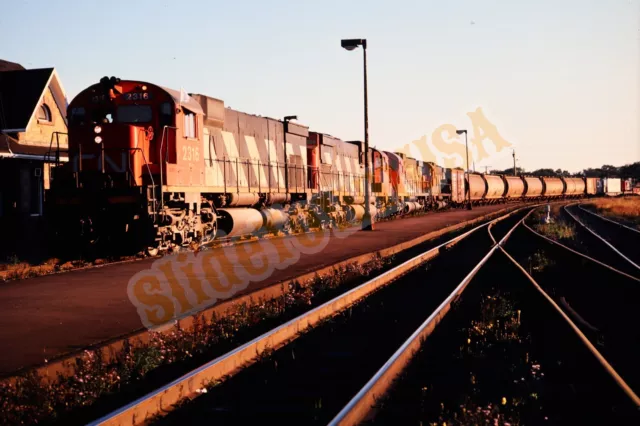 Vtg 1978 Duplicate Train Slide 2316 Canadian National Engine Sackville NB X6P172