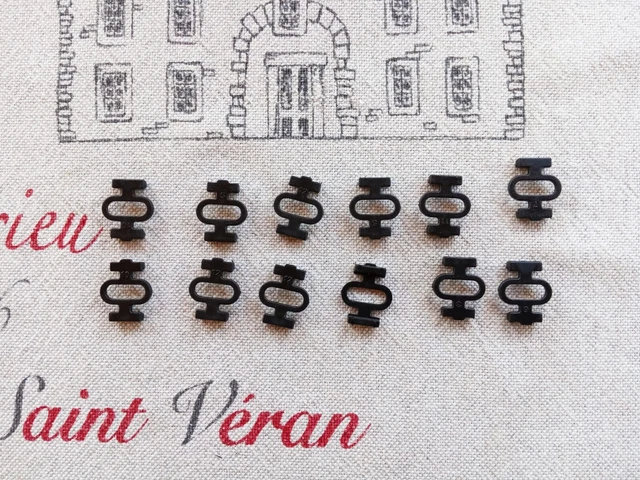 MZRAN Lot De 4 Clips De Fixation Pour Tuba – Diamètre Intérieur 27 Mm, Polycarbonate, Noir, Démontage Rapide
