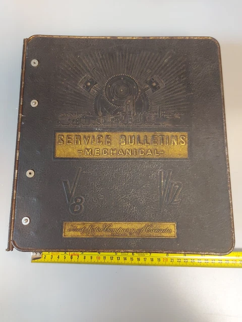 Vintage Ford Motor Company Service Bulletins Mechanical V8 V12 Repair Manual Vintage Ford Motor Company Service Bulletins Mechanical V8 V12 Repair Manual
