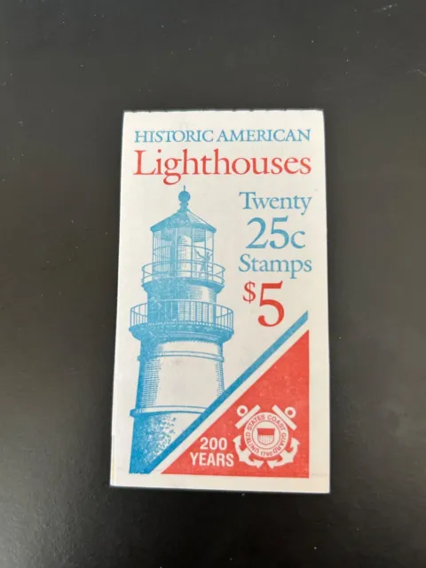 US Stamps SC# BK171 Lighthouses 25c booklet of 20 P# 3 MNH 1990