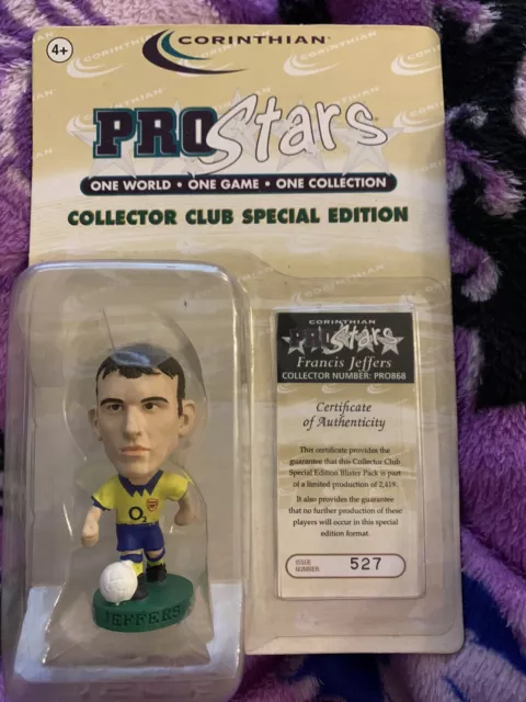 Corinthian Prostars Francis Jeffers Arsenal Away Collector Club Special PRO868