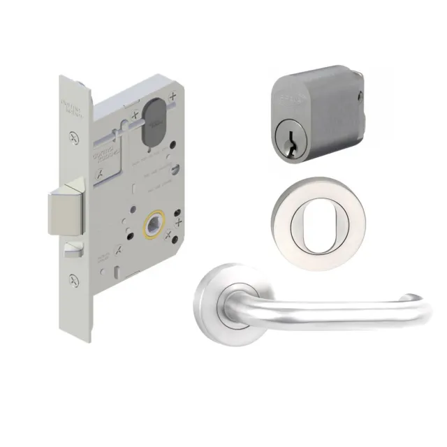 Kaba Classroom Door Pack MS2 Mortice Lock w/ Cylinder & Lever Furniture PACKKABA