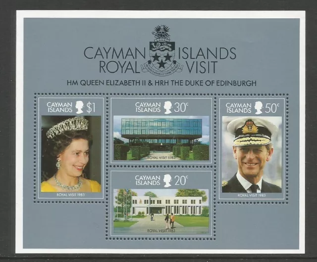 Cayman Islands 1983 Royal Visit Unmounted Mint Miniature Sheet SG MS 573