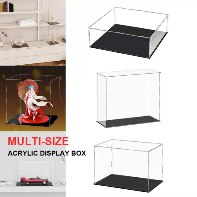 Acrylic Display Case Dustproof Box Perspex Clear Collectibles Shop Model Toy Car
