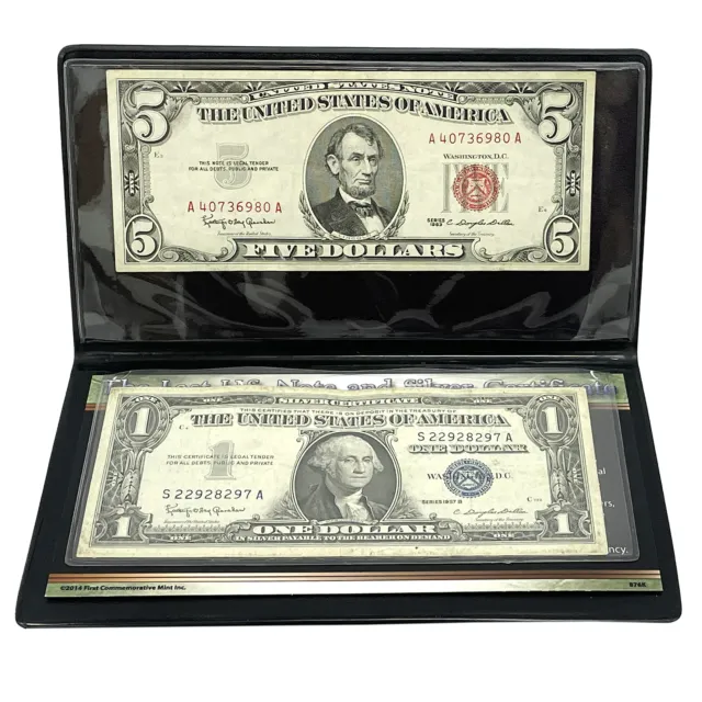 The Last U.S. Note and Silver Certificate 2 pc Collection