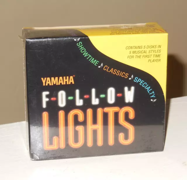 YAMAHA CLAVINOVA PIANO FOLLOW LIGHTS CVP 103 105 107 109 5 Disks 5 Styles Sealed